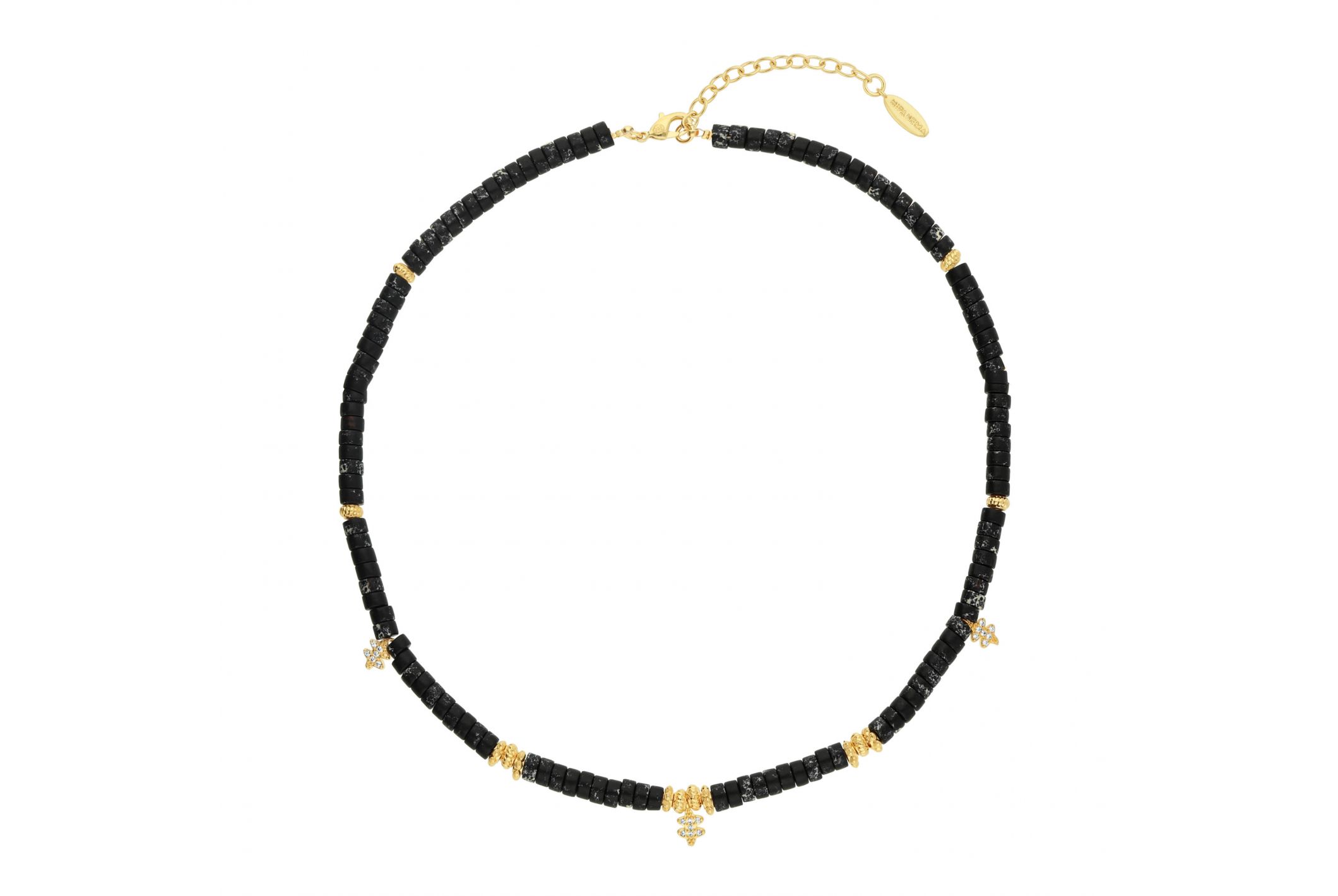 Hipanema Necklace Mamba Black Black