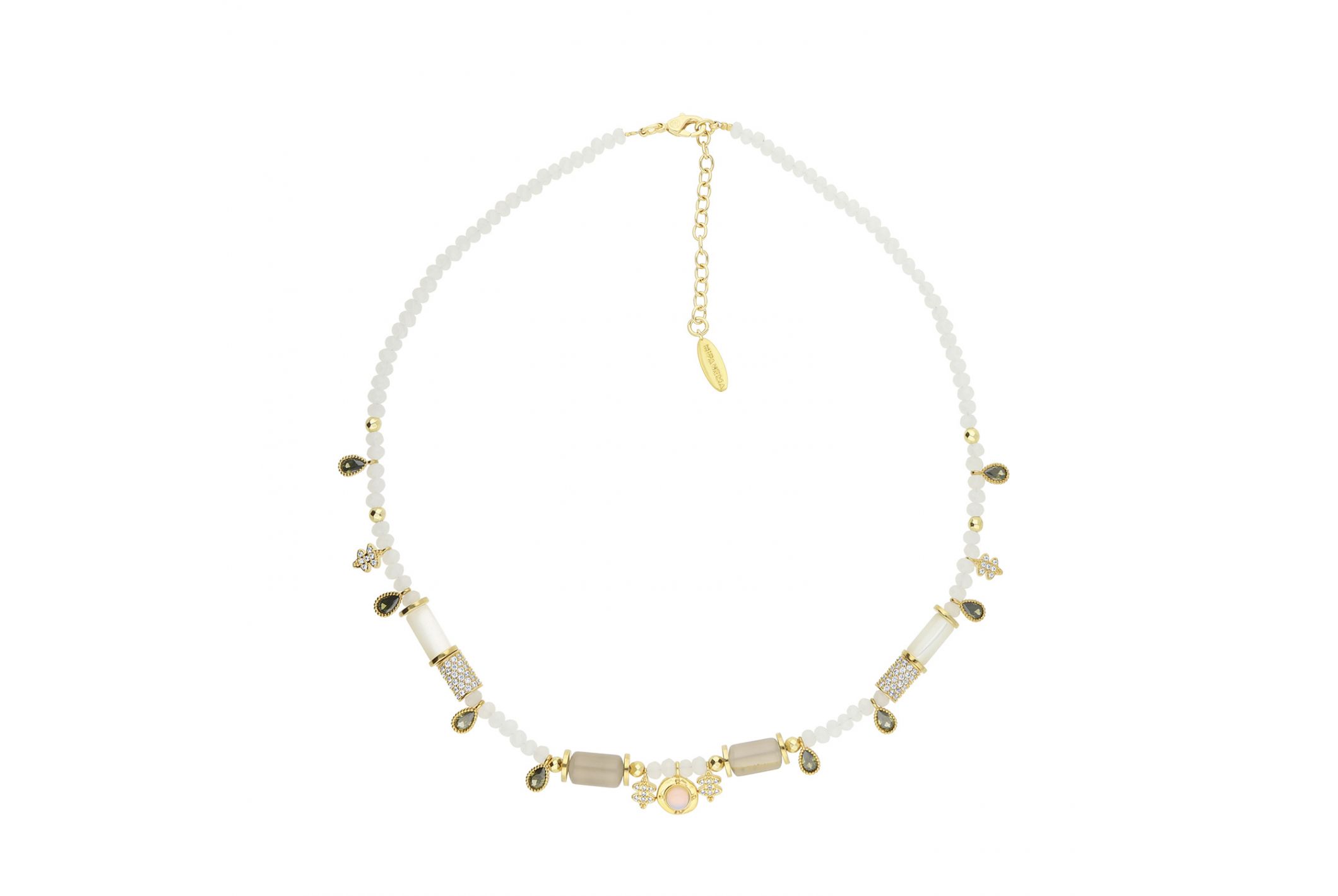 Hipanema Necklace Sarcophage White White