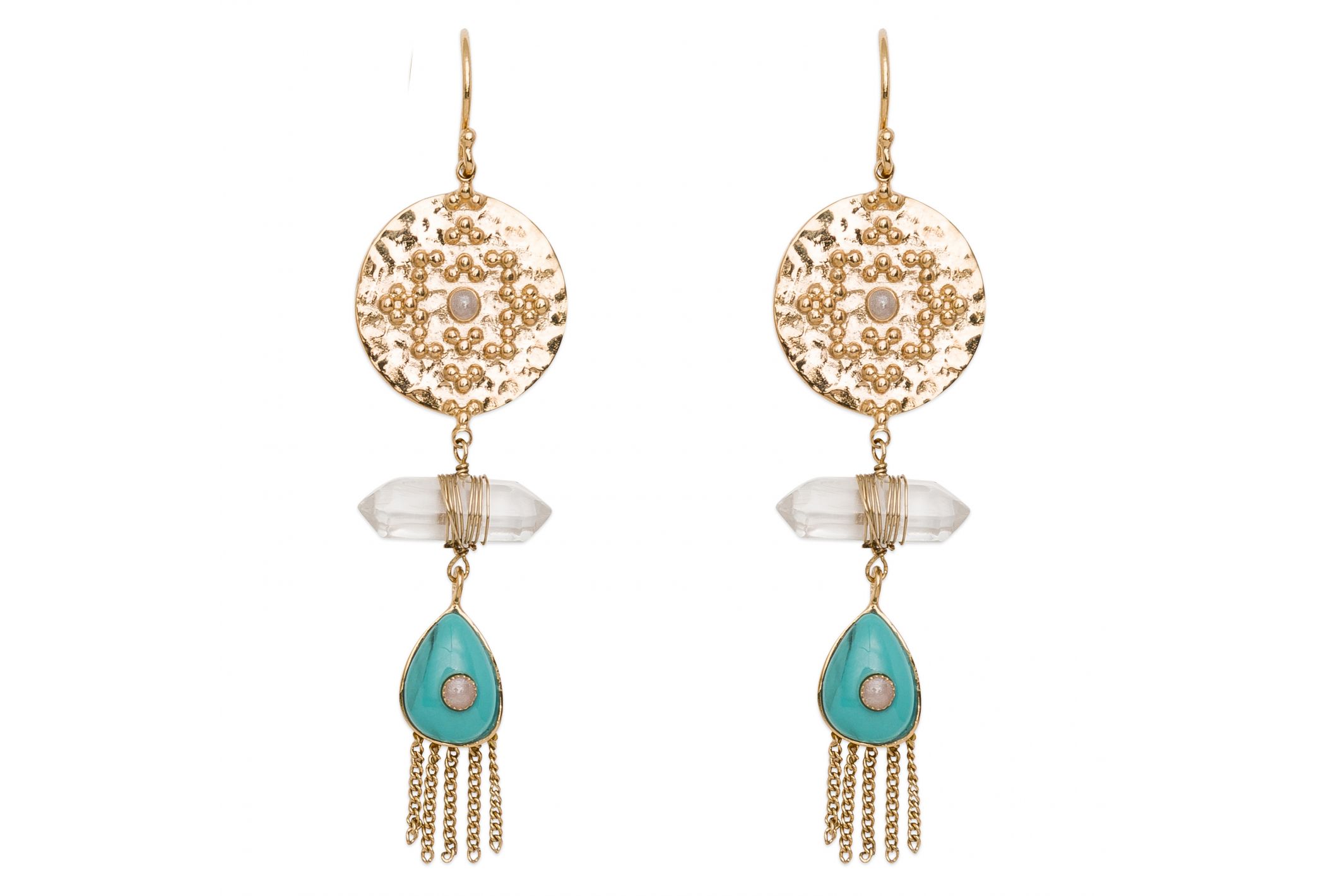 Hipanema Boucles d'oreilles Beanie Bleu Turquoise