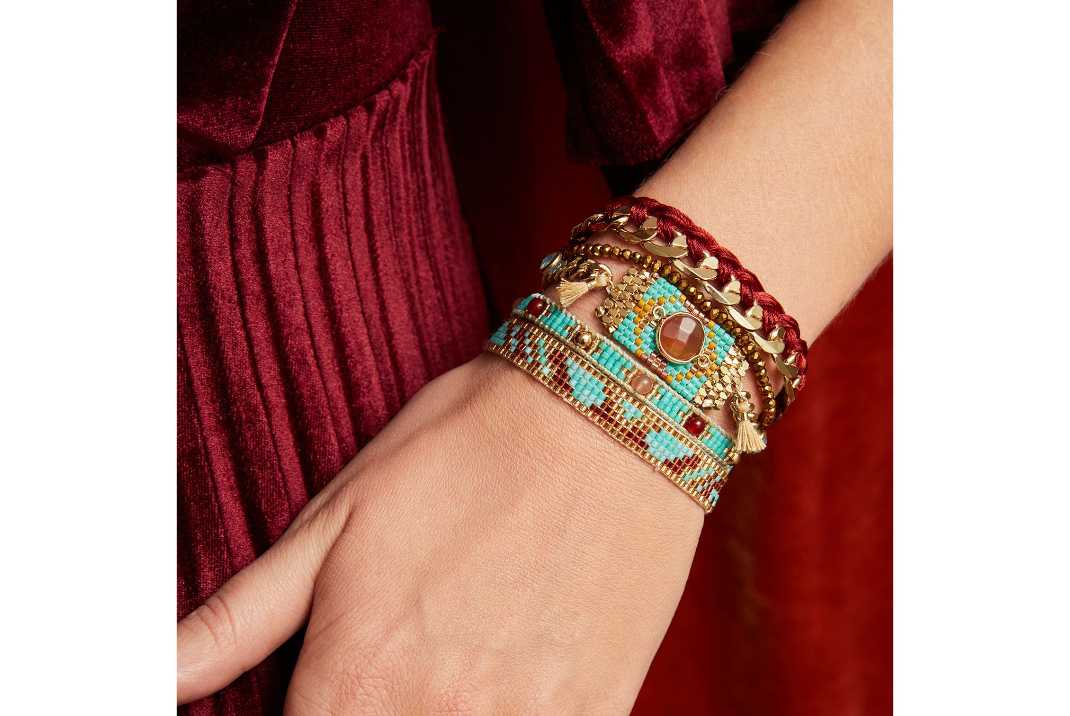 Hipanema Cuff Destiny Turquoise Turquoise