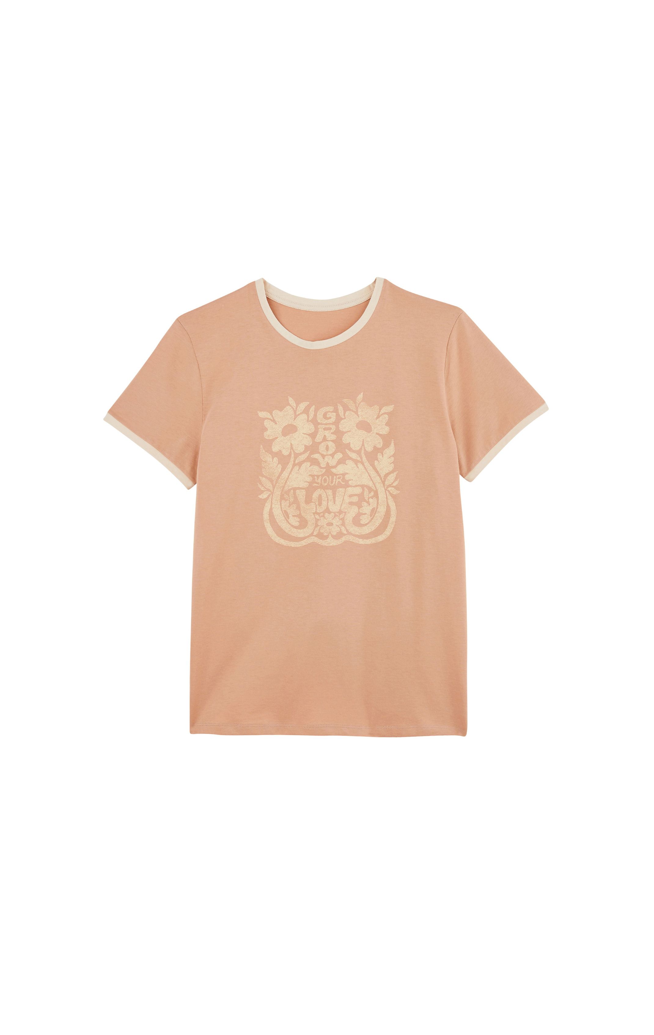 T-shirt Orphée Rose poudré