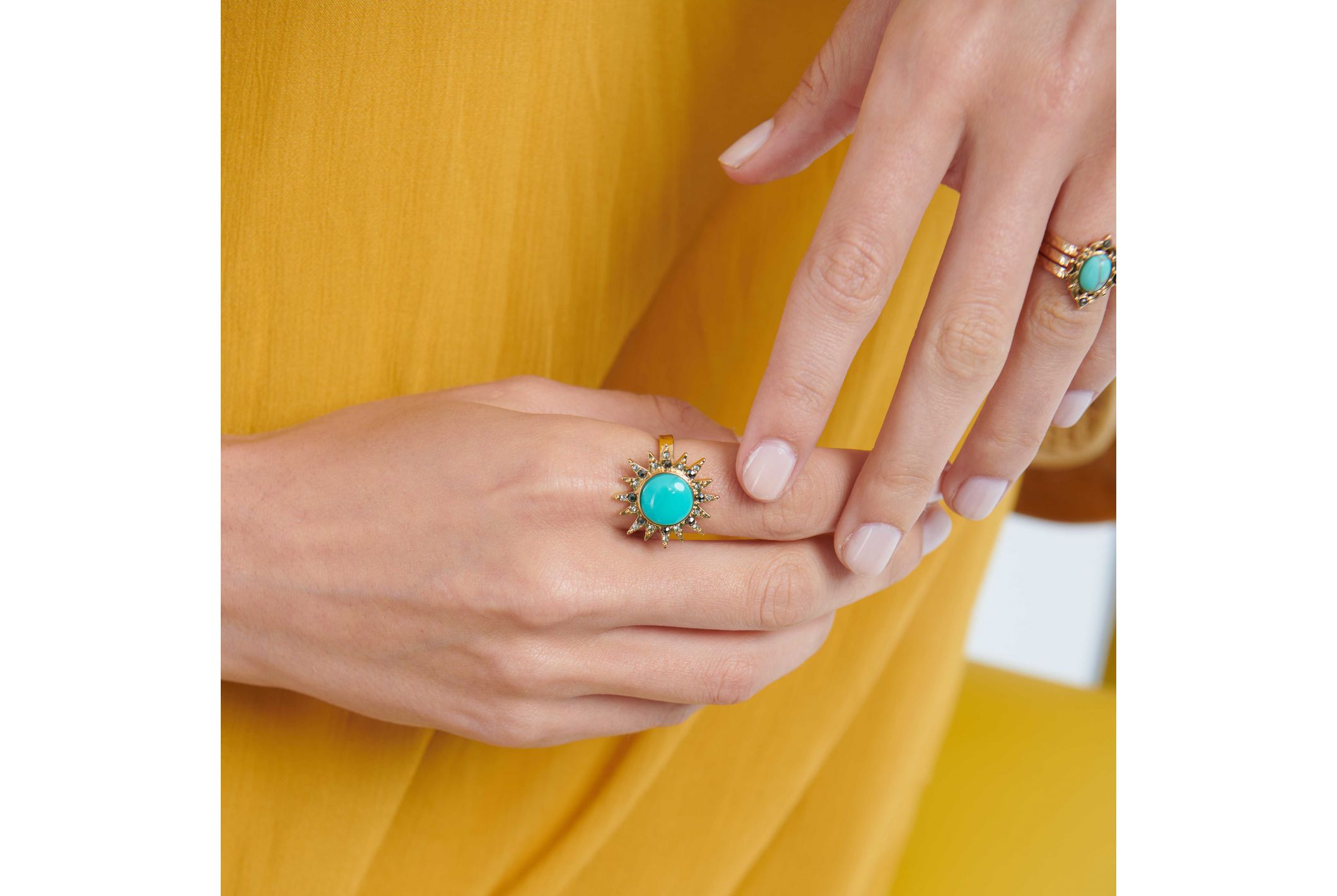 Hipanema Ring Sparkle Turquoise Turquoise