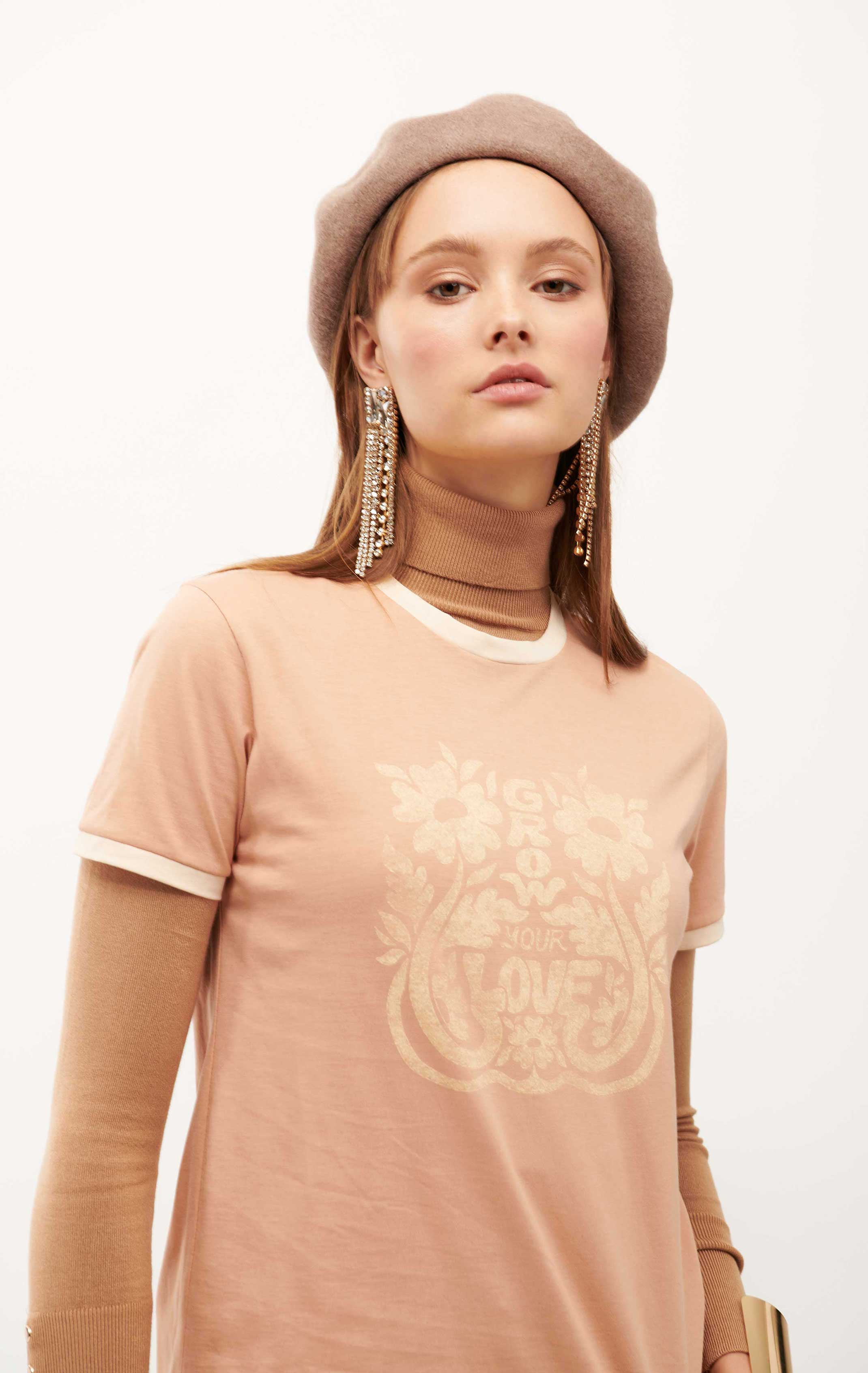 T-shirt Orphée Rose poudré