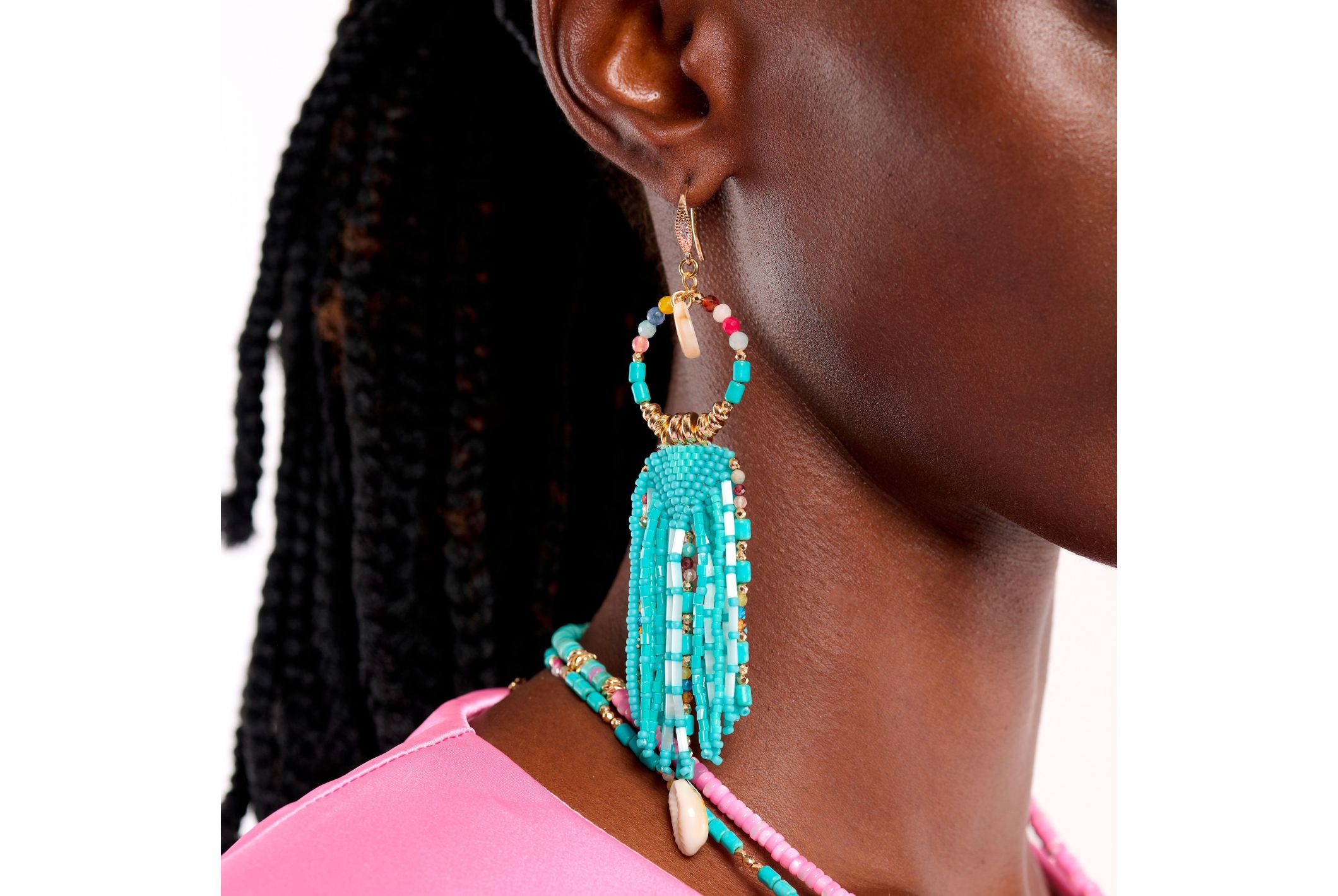 Hipanema Earrings Koukaracha Turquoise