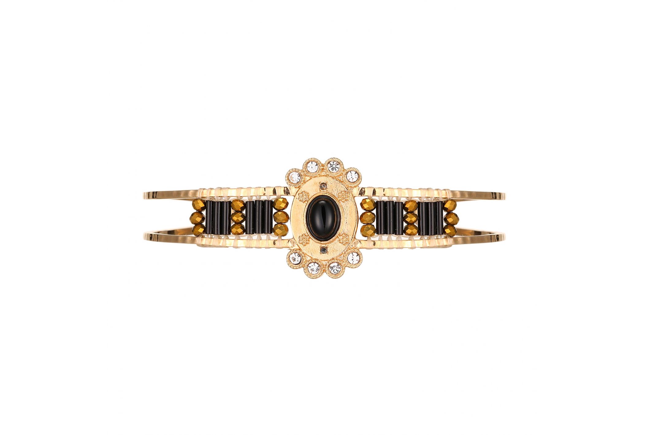 Hipanema Bracelet Brillant Noir