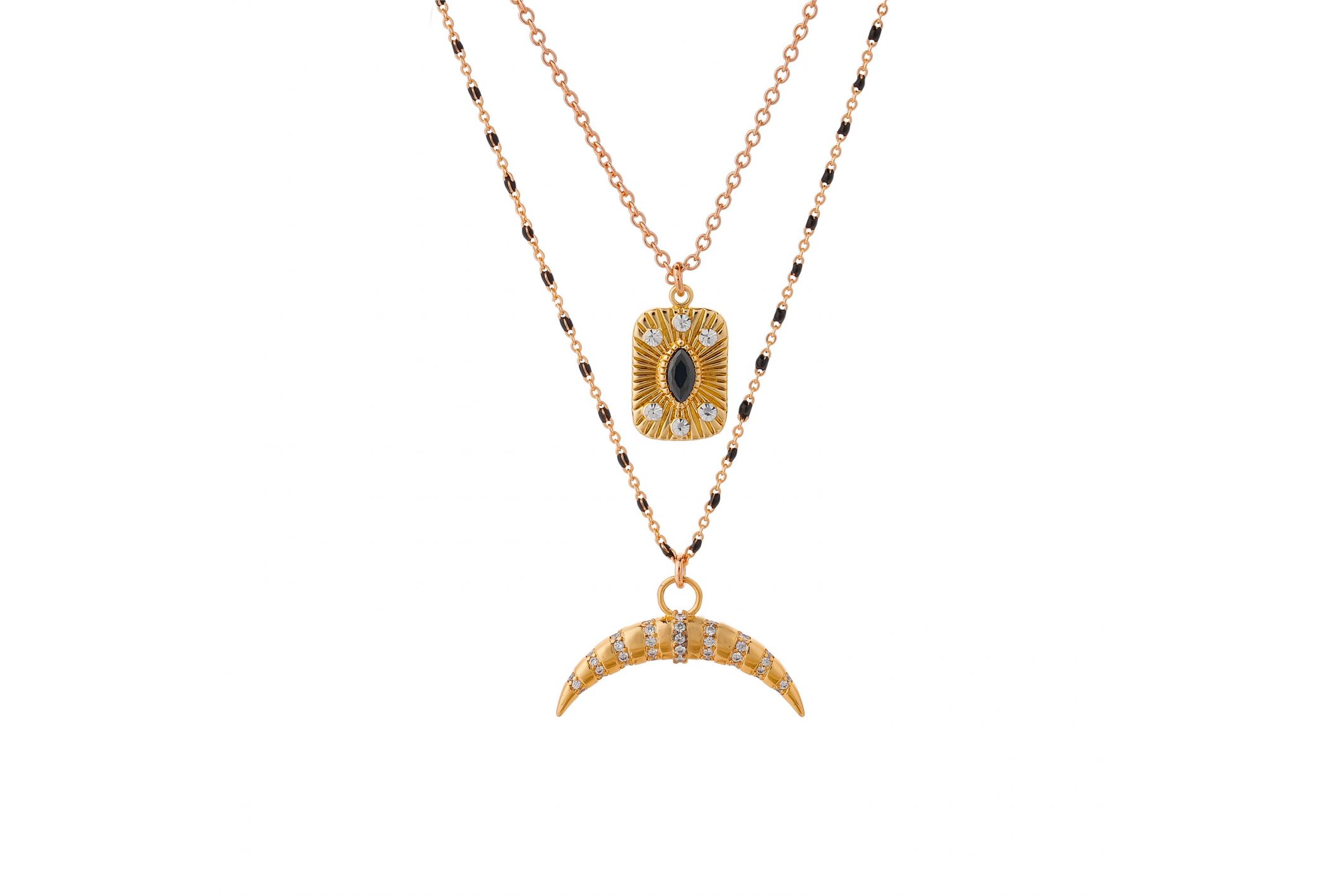 Hipanema Necklace Moonette Black