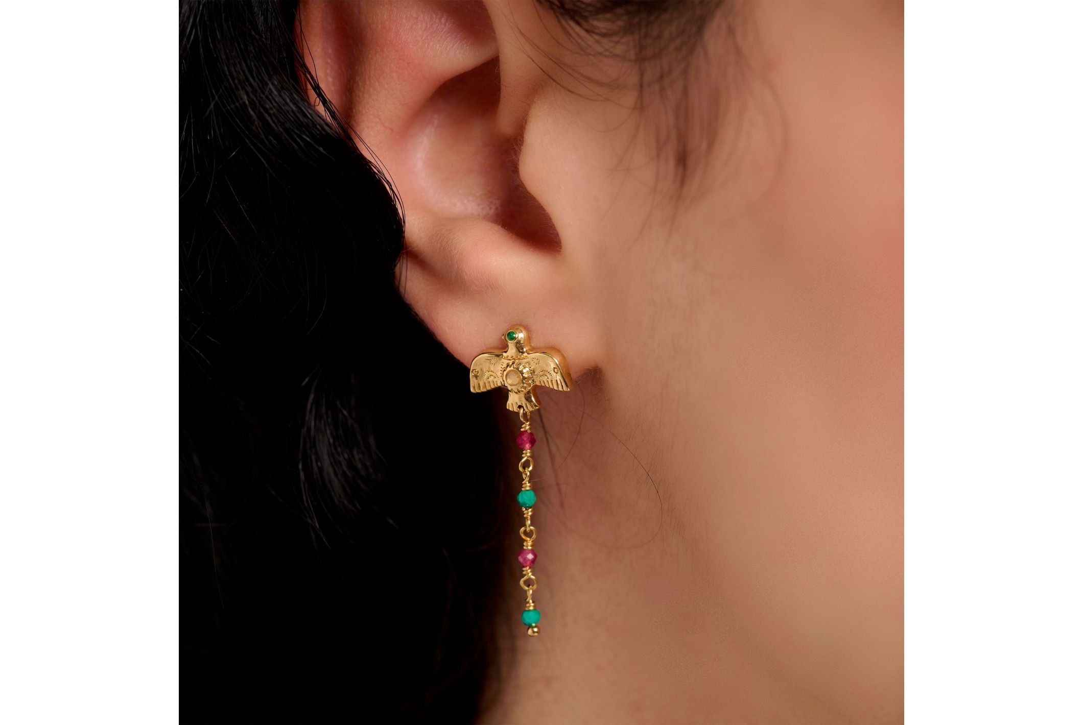 Hipanema Boucles d'oreilles Morelia Doré