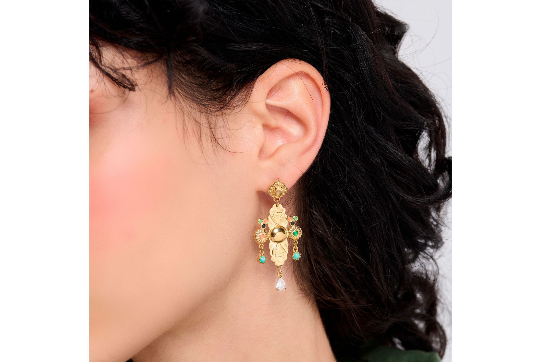 Hipanema Earrings Santo Gold