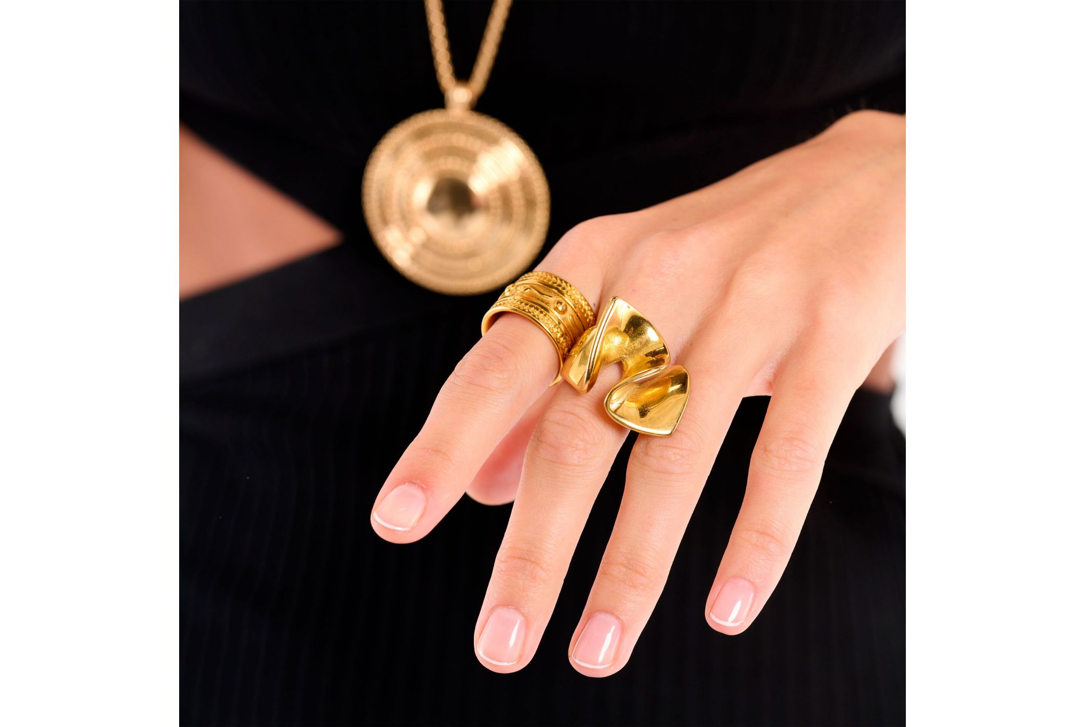 Hipanema Ring Ancient Gold