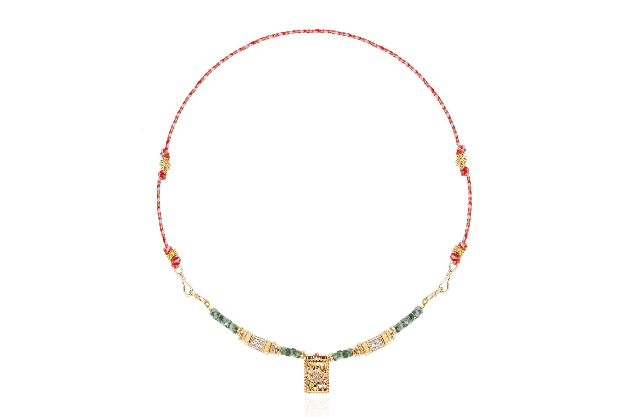 Hipanema Necklace Shaman Green