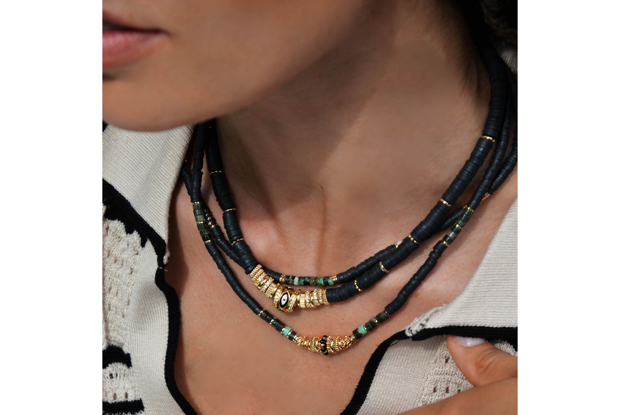 Hipanema Necklace Jaipur Black