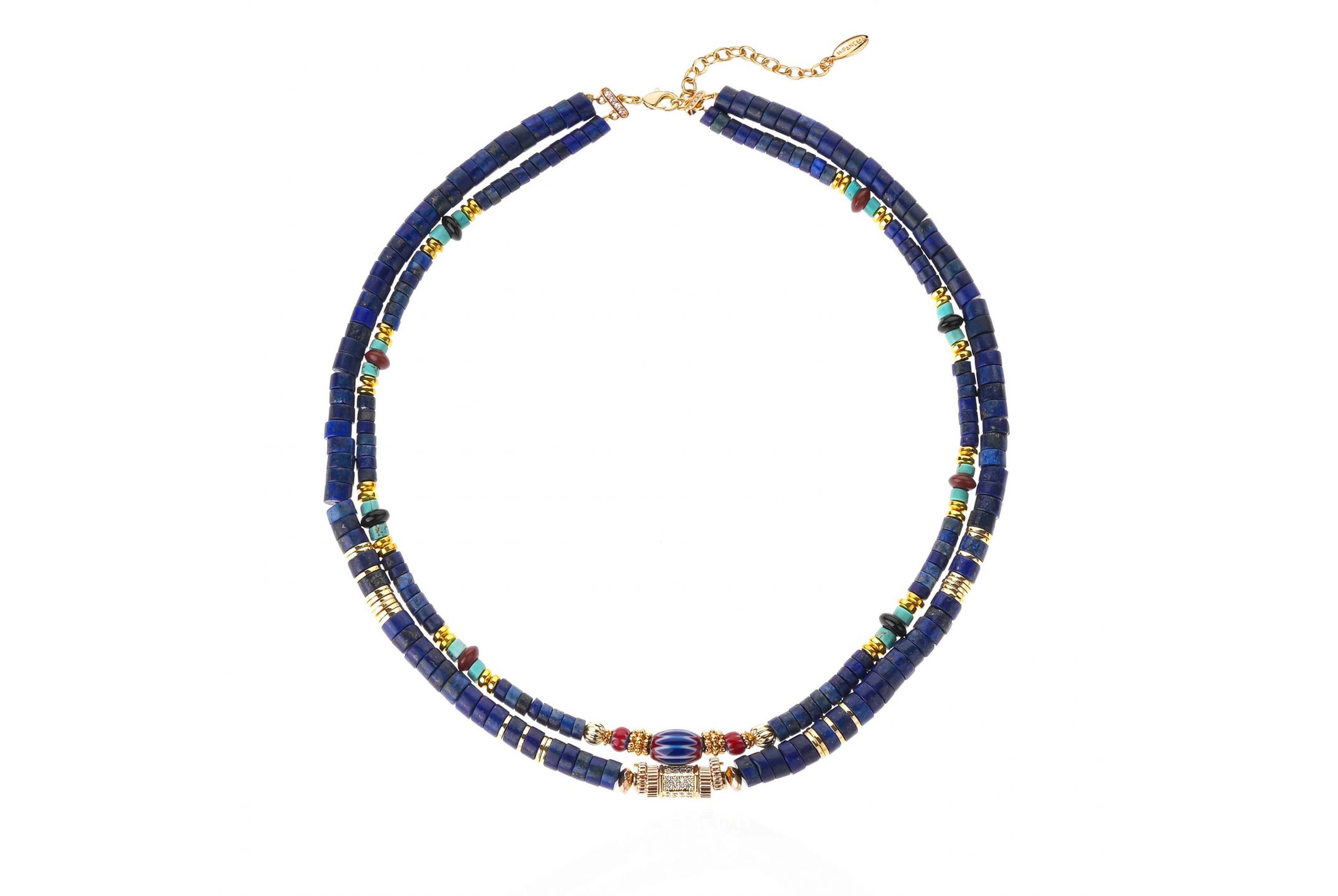 Hipanema Collier Twinsy Bleu Klein