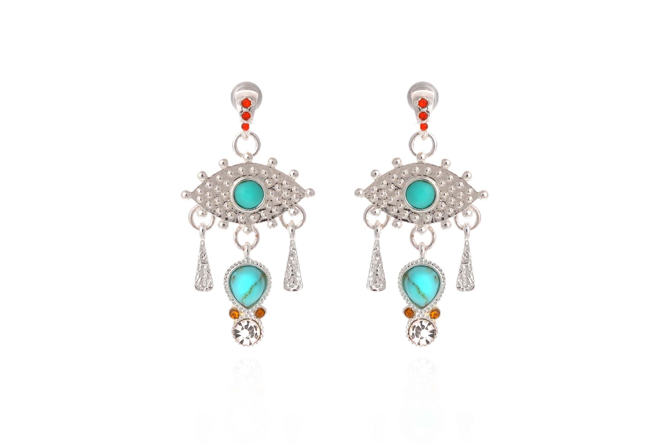 Hipanema Boucles d'oreilles Syracuz Argenté