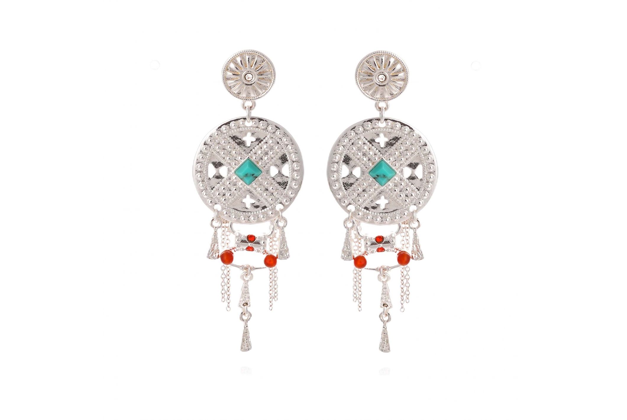 Hipanema Boucles d'oreilles Paramor Argenté