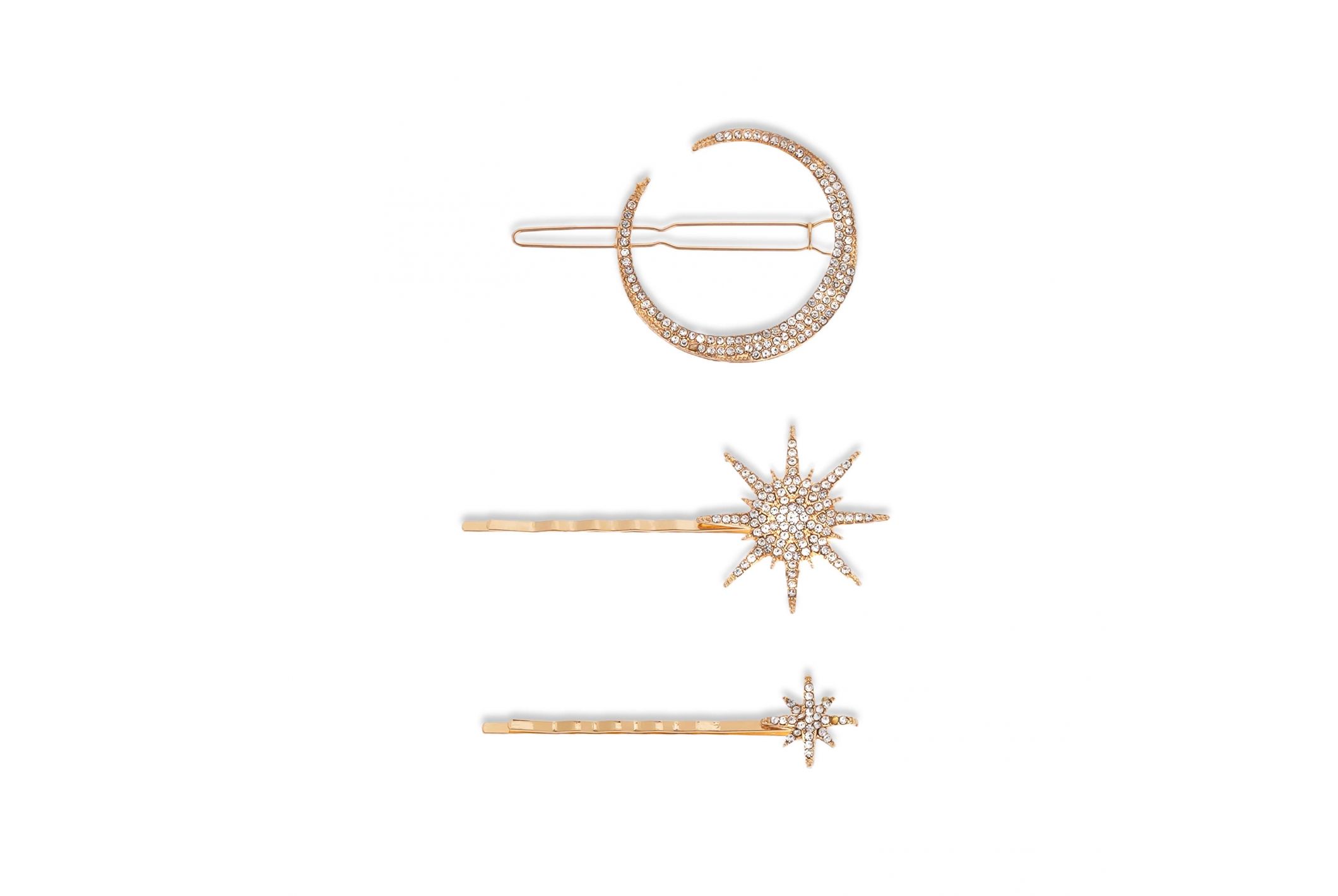 Hipanema Hairclips Anaaya Gold