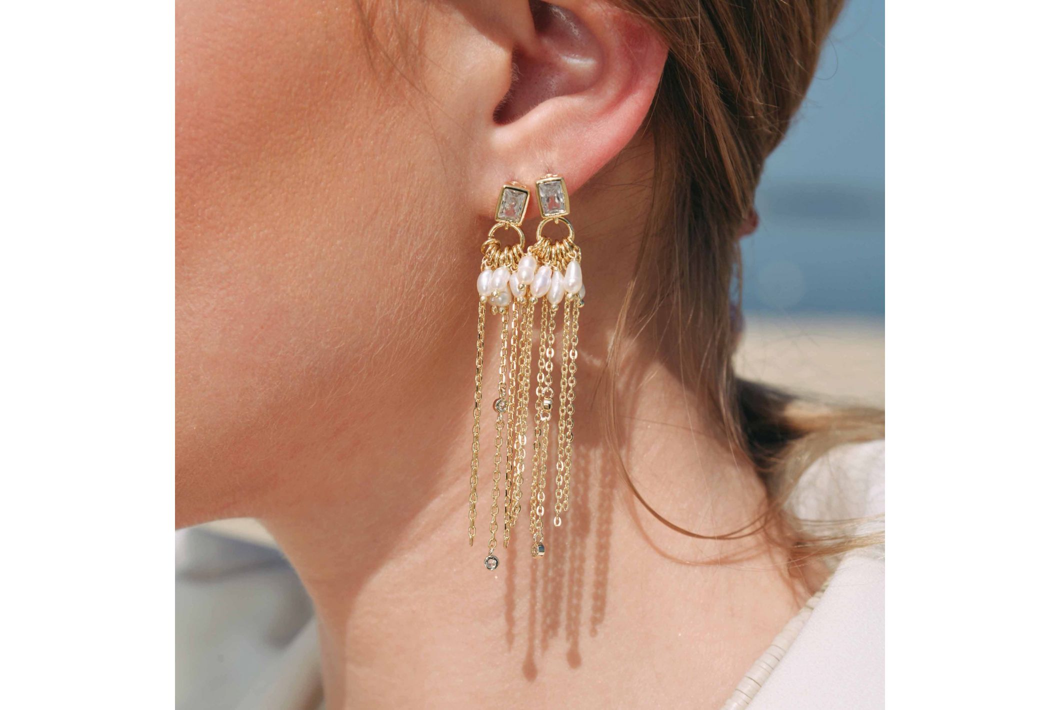 Hipanema Boucles d'oreilles Marina Doré