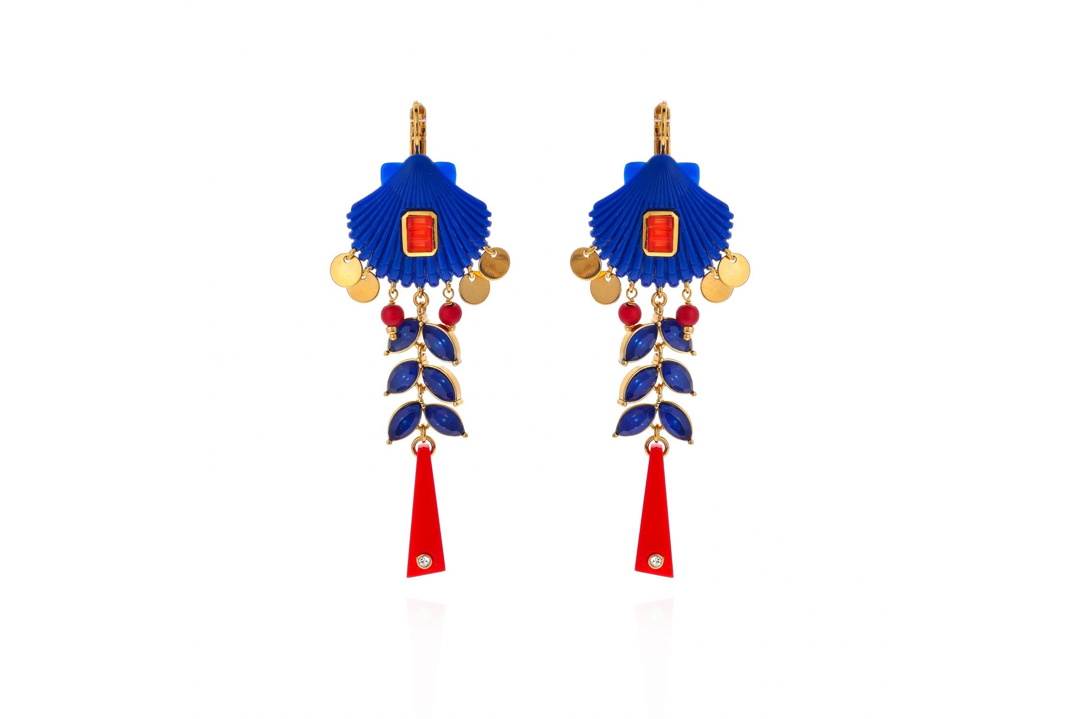 Hipanema Earrings Coralie Bleu indigo