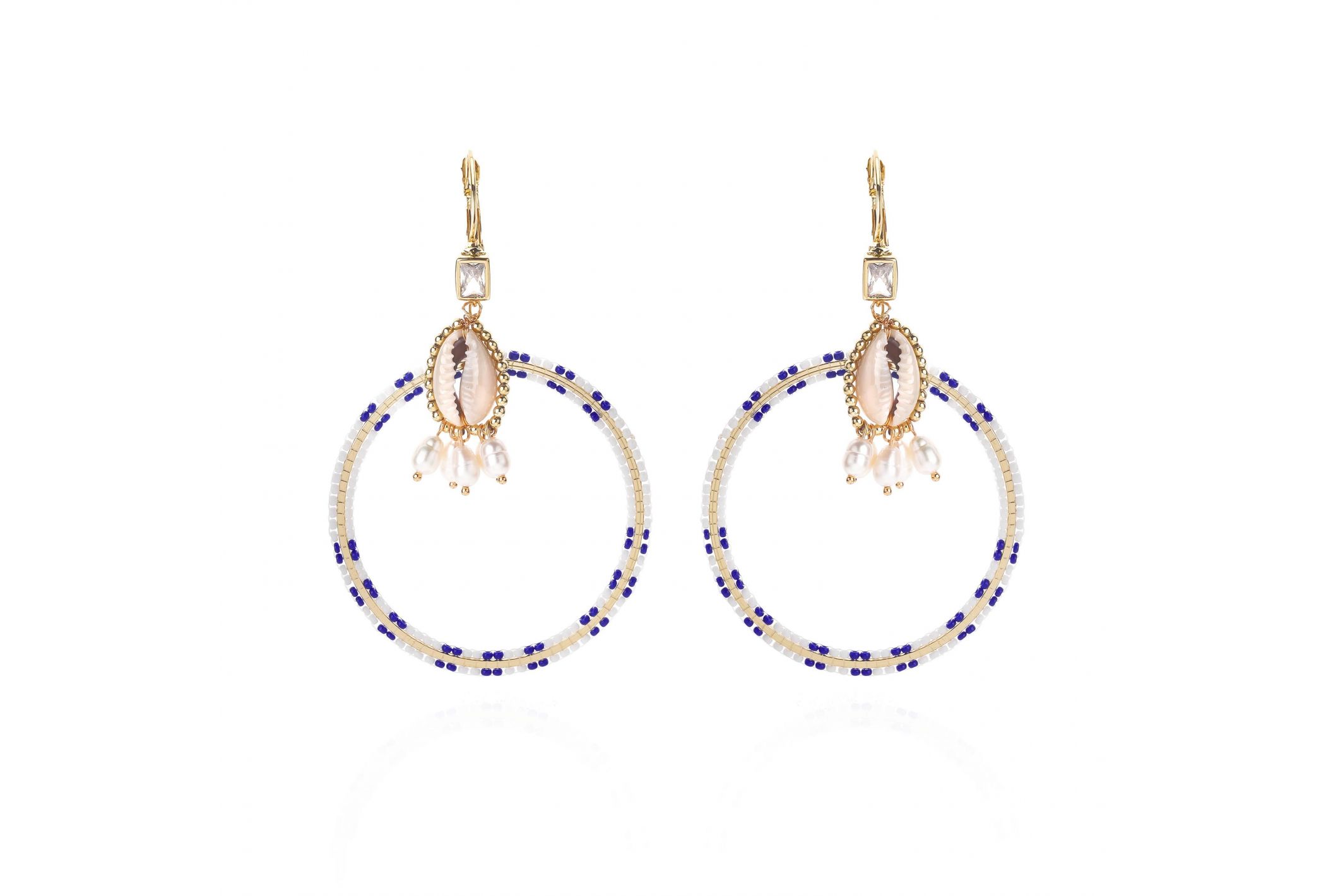 Hipanema Earrings Recif White