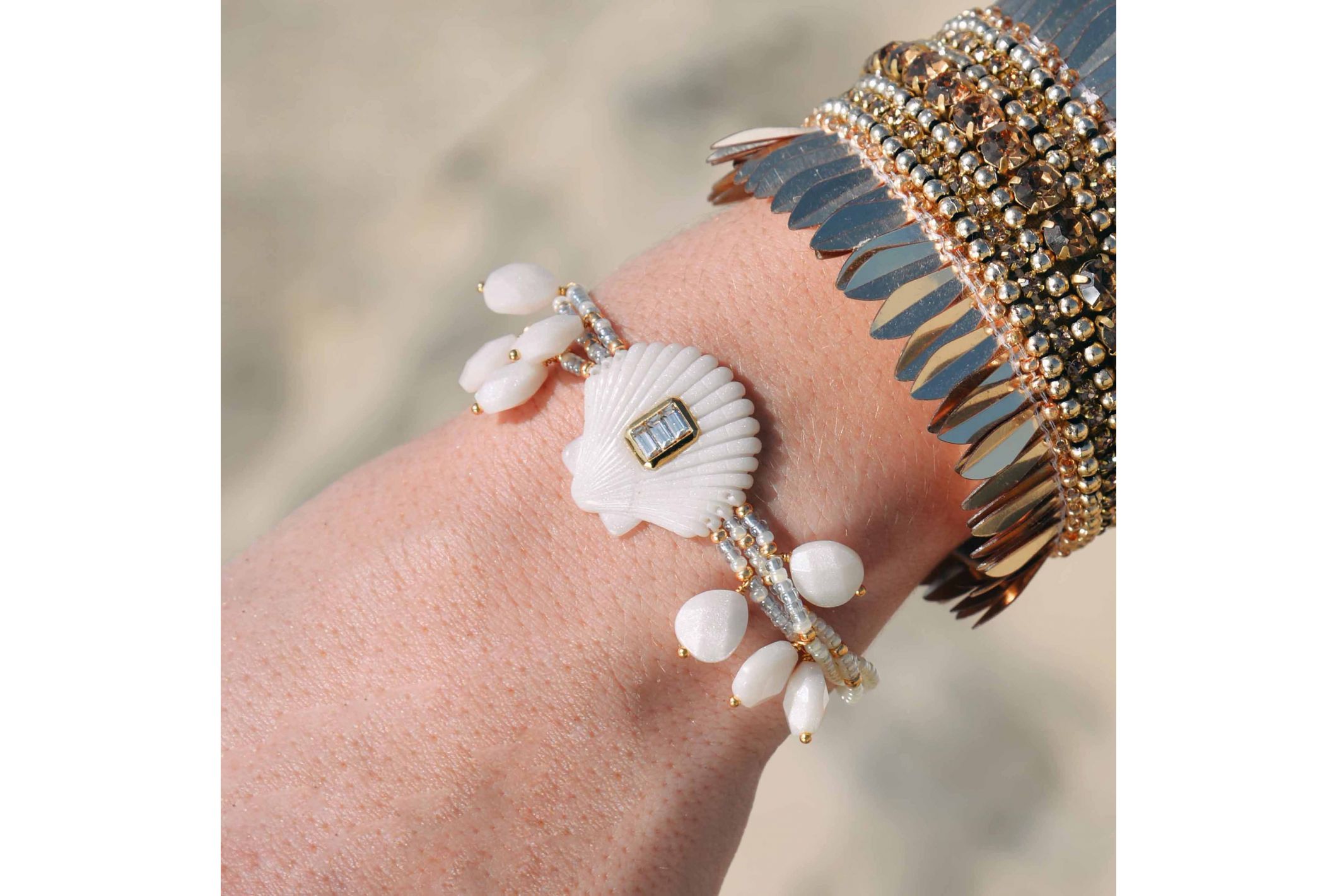 Hipanema Bracelet Shelley White