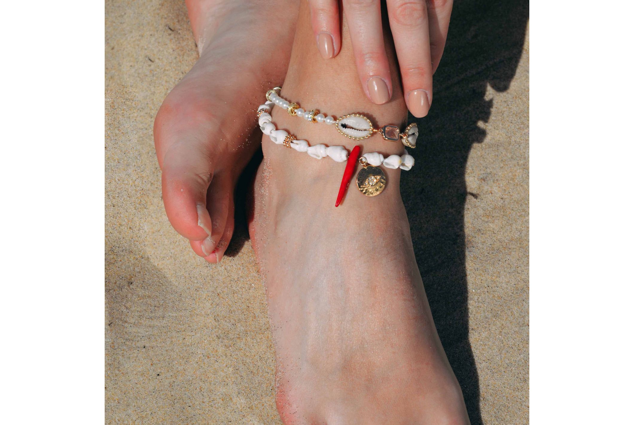 Hipanema Ankle bracelet Eliot White