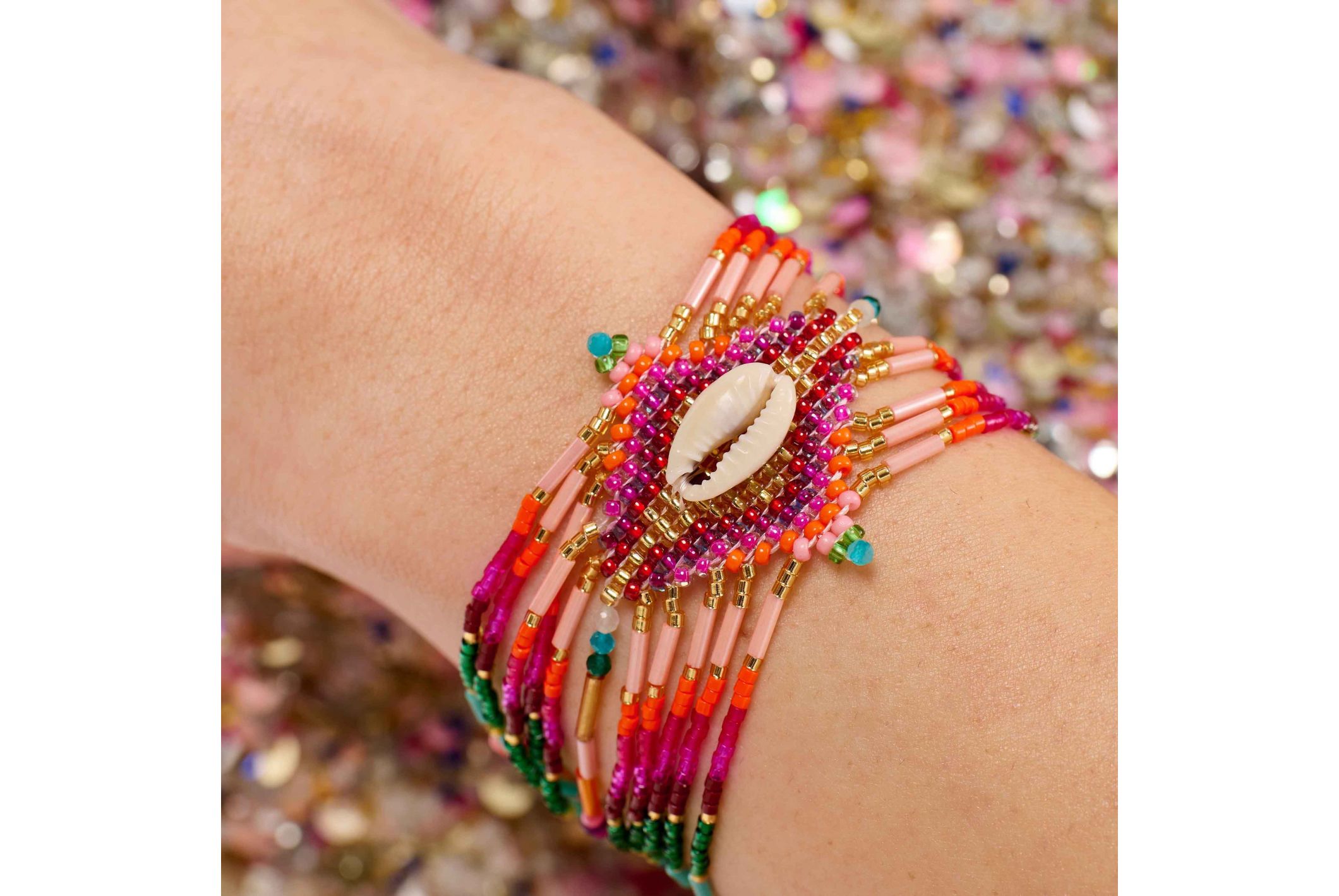 Hipanema Cuff Chokohona Fuschia