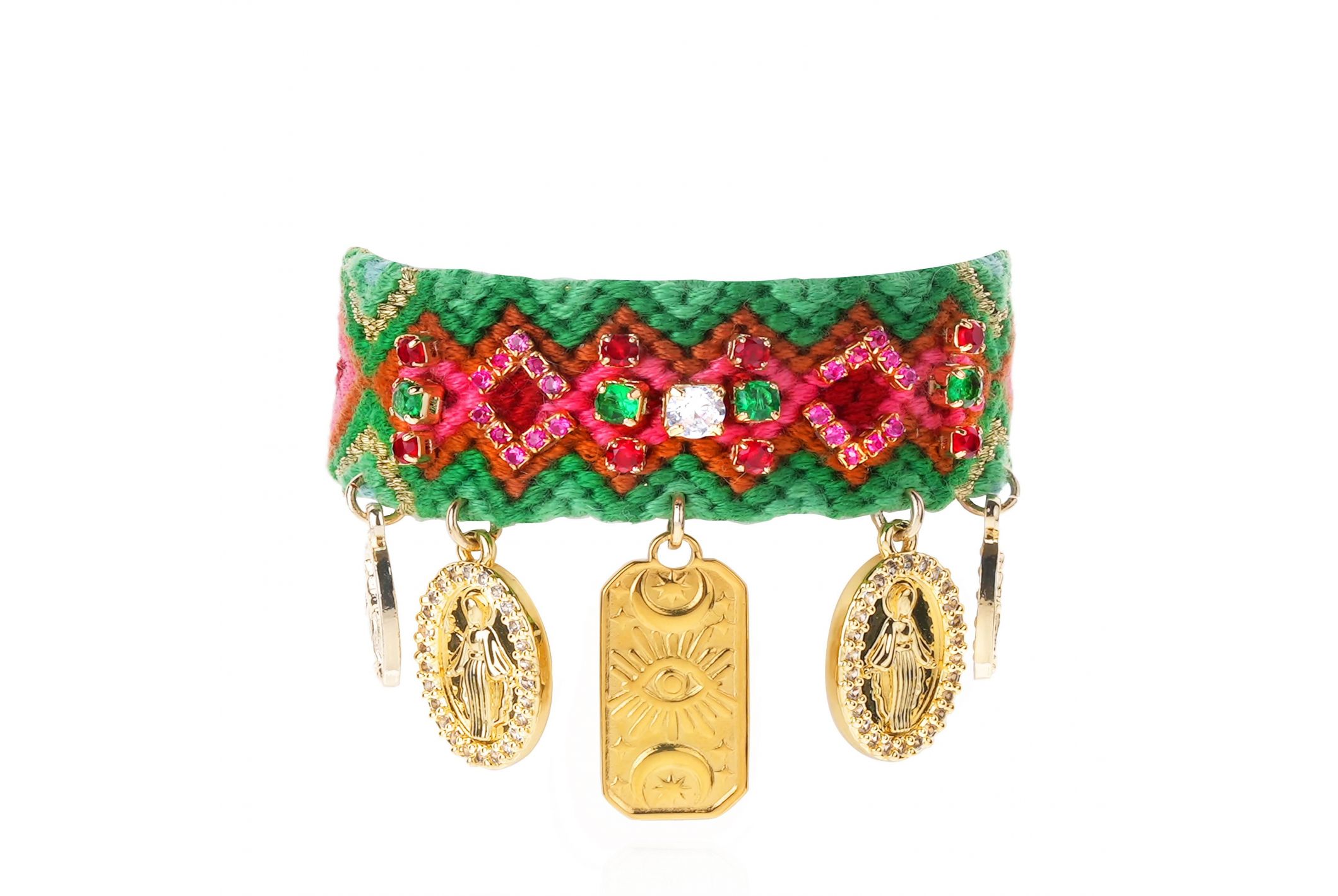 Hipanema Bracelet Cruzes Vert