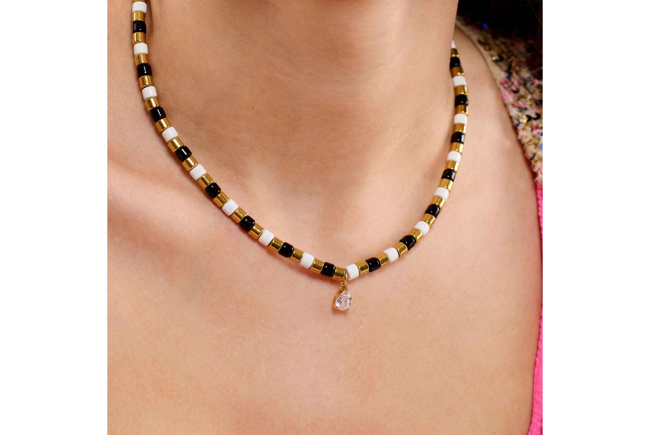 Hipanema Necklace Sarbakane Black