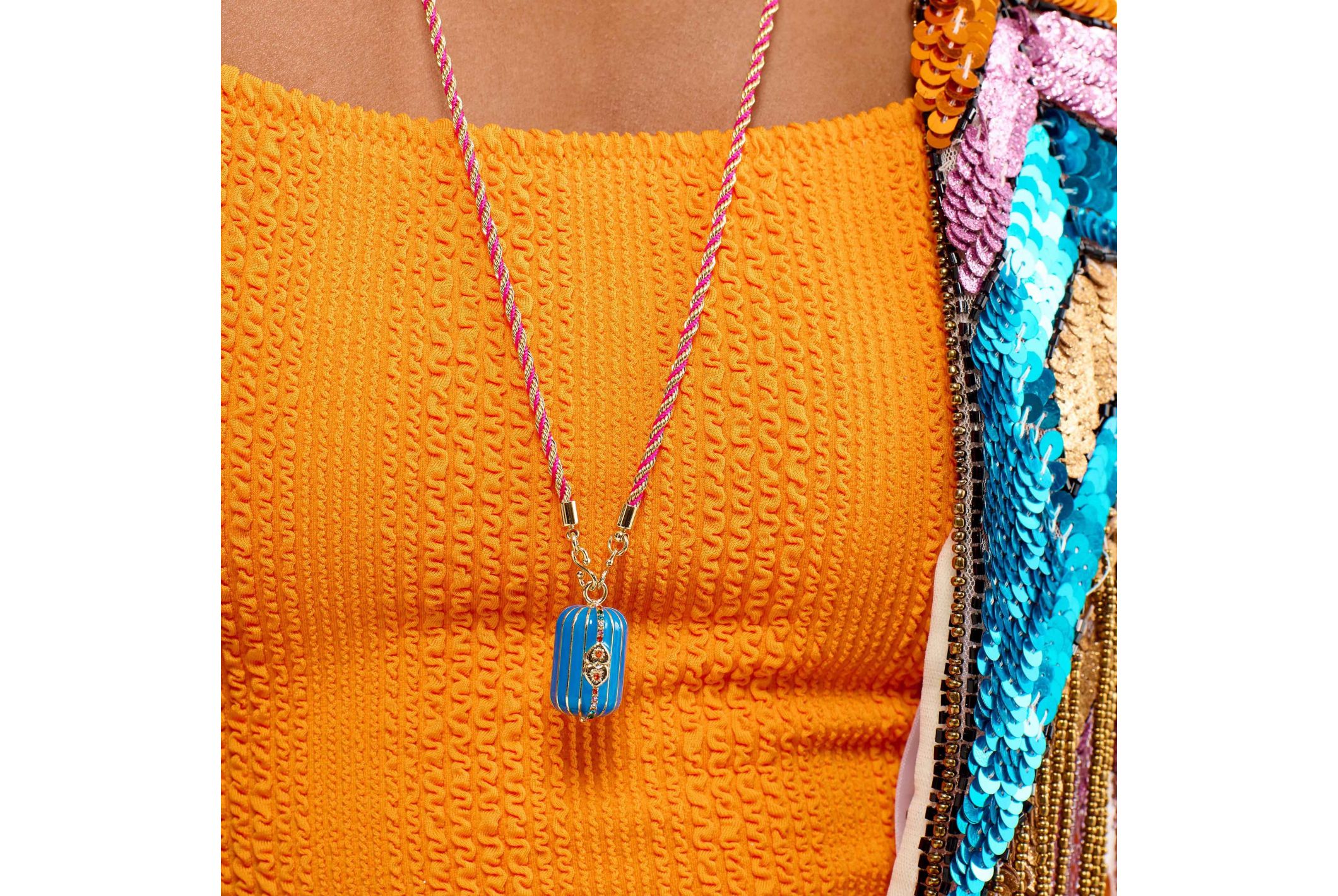 Hipanema Collier Felice Bleu