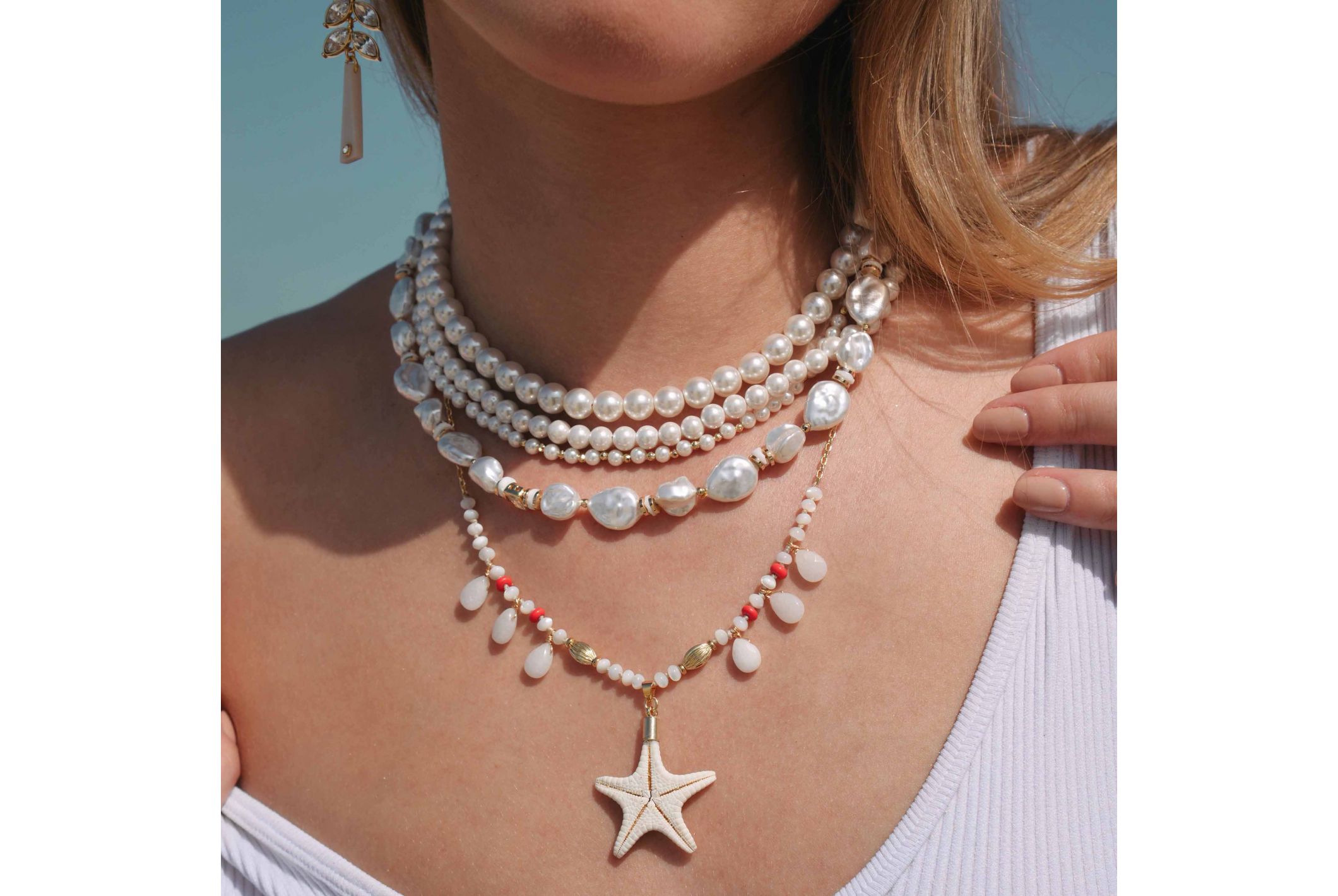 Hipanema Necklace Bahama White