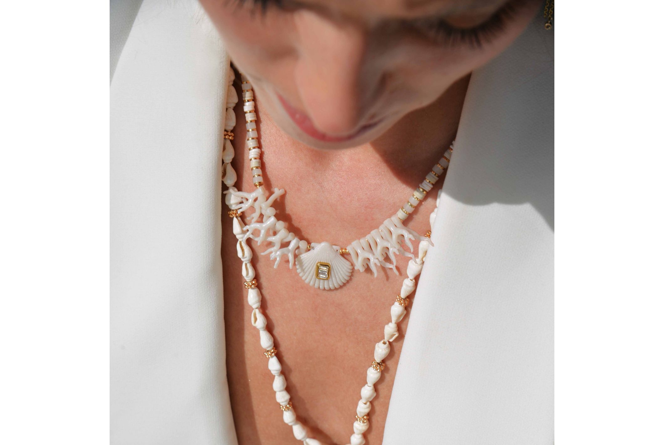 Hipanema Collier Dorie Blanc